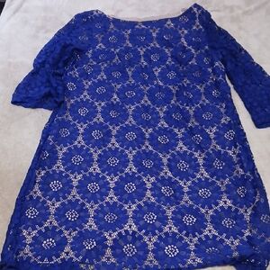 Jessica Howard Kids Dress in Cobalt Blue Lace